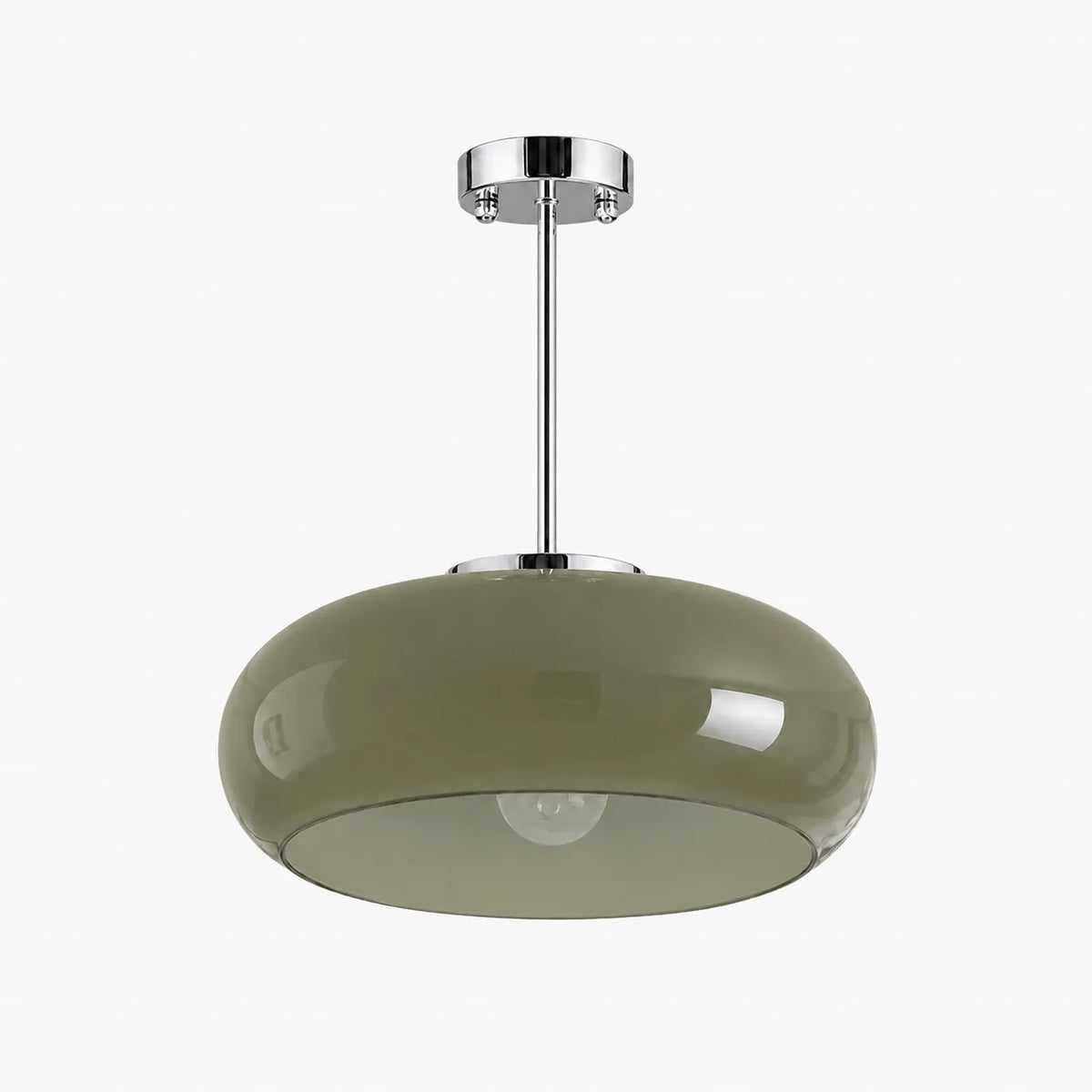 Lunessa Bauhaus Messing-Glas-Scheiben-Deckenleuchte