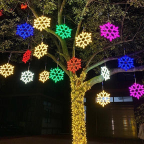 Schneeflocken-Lichter für Winterliche Festlichkeiten und Weihnachten