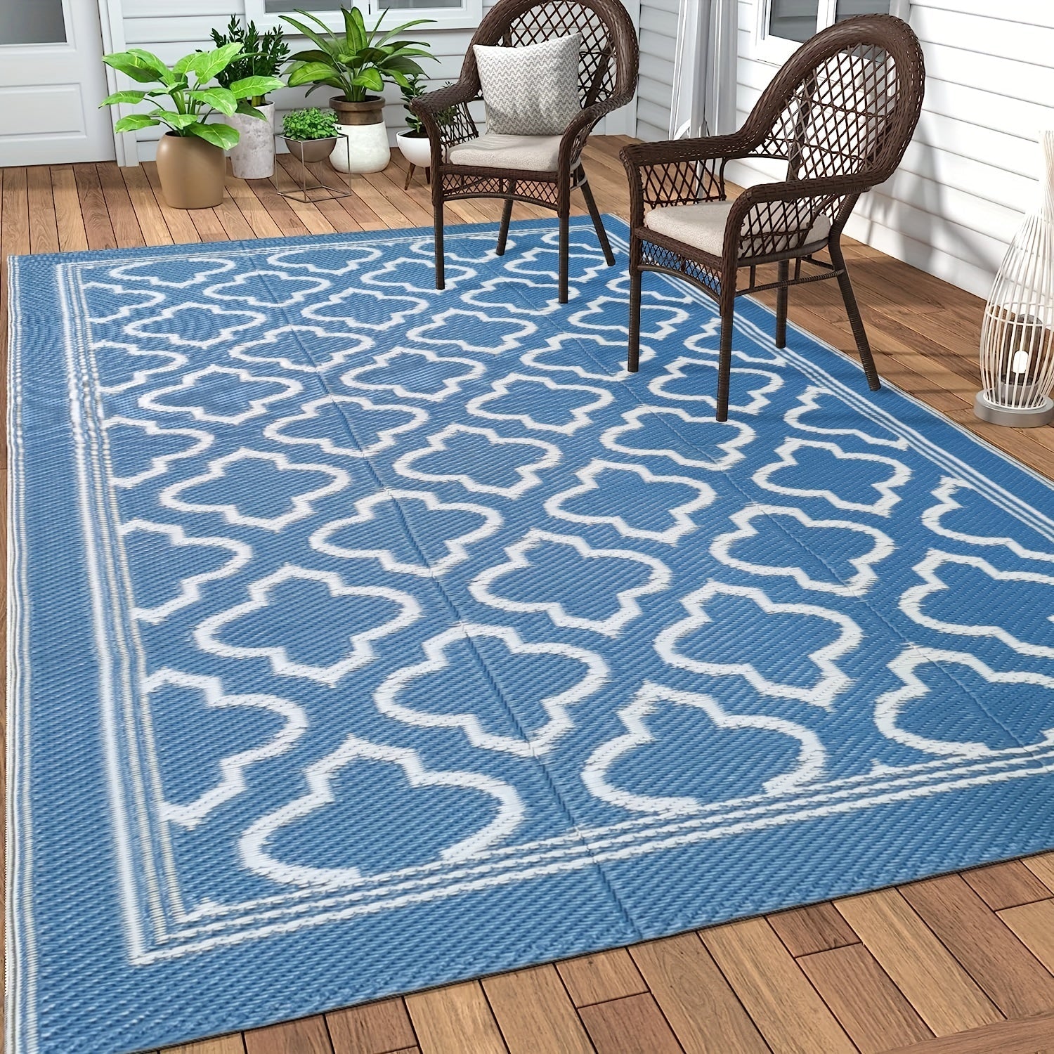 Wasserfester Outdoor-Teppich Boho-Design-Aster Selection