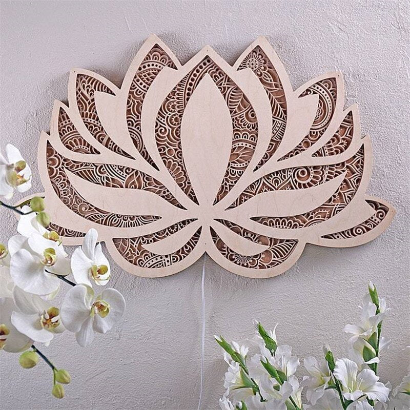 Spirituele Lotus Wandlamp