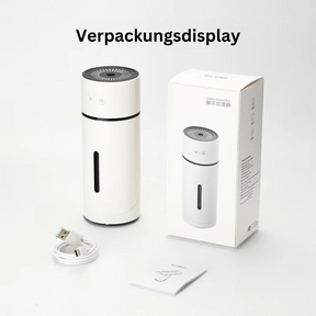 Rotatable mini humidifier with light 