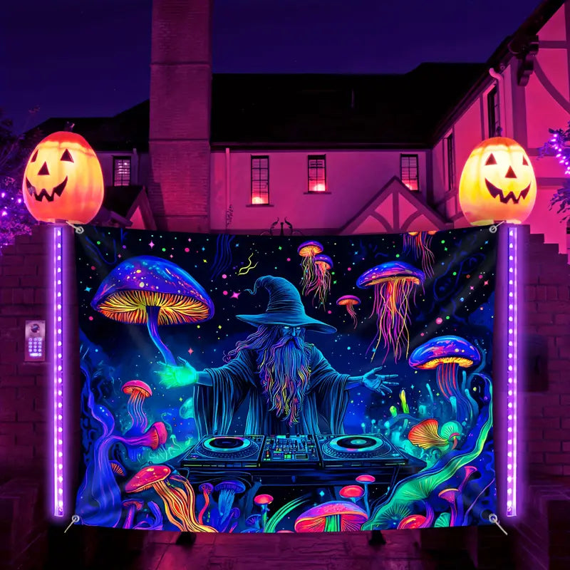 Halloween Fluoreszierendes Wandtuch