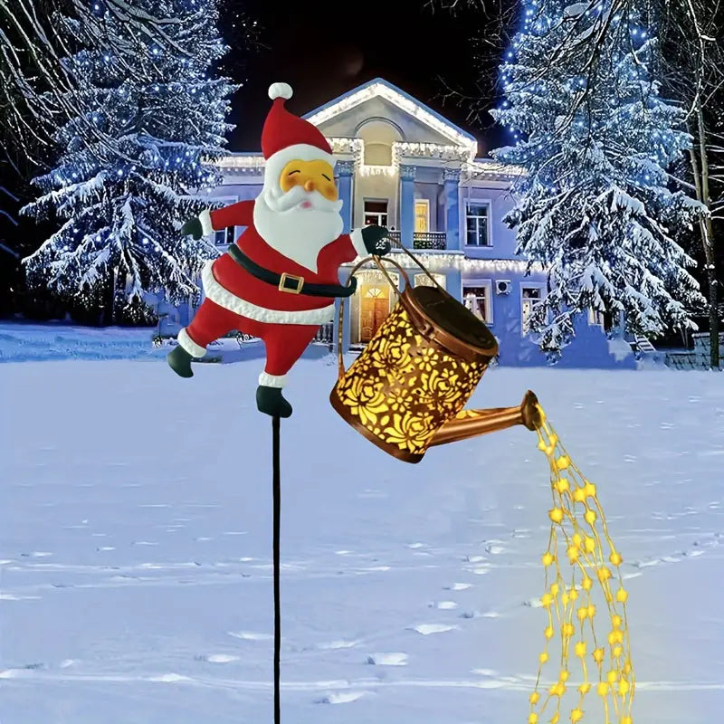 Weihnachtsmann Solar Lampe für Weihnachten & Garten Dekoration