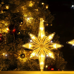 Weihnachts Polaris Saugnapf Lichterkette für Weihnachten & Fensterdeko