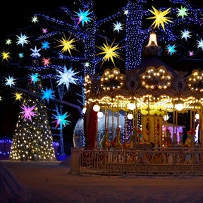 Halloween & Weihnachten Exploding Star Lichter