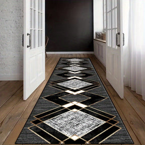 Tapis de couloir vintage en velours cristal