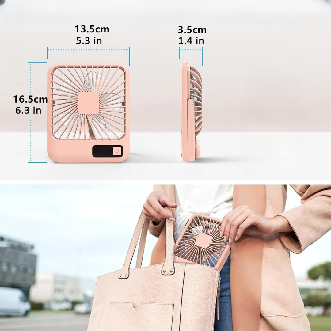 Tragbarer wiederaufladbarer USB-Tischventilator