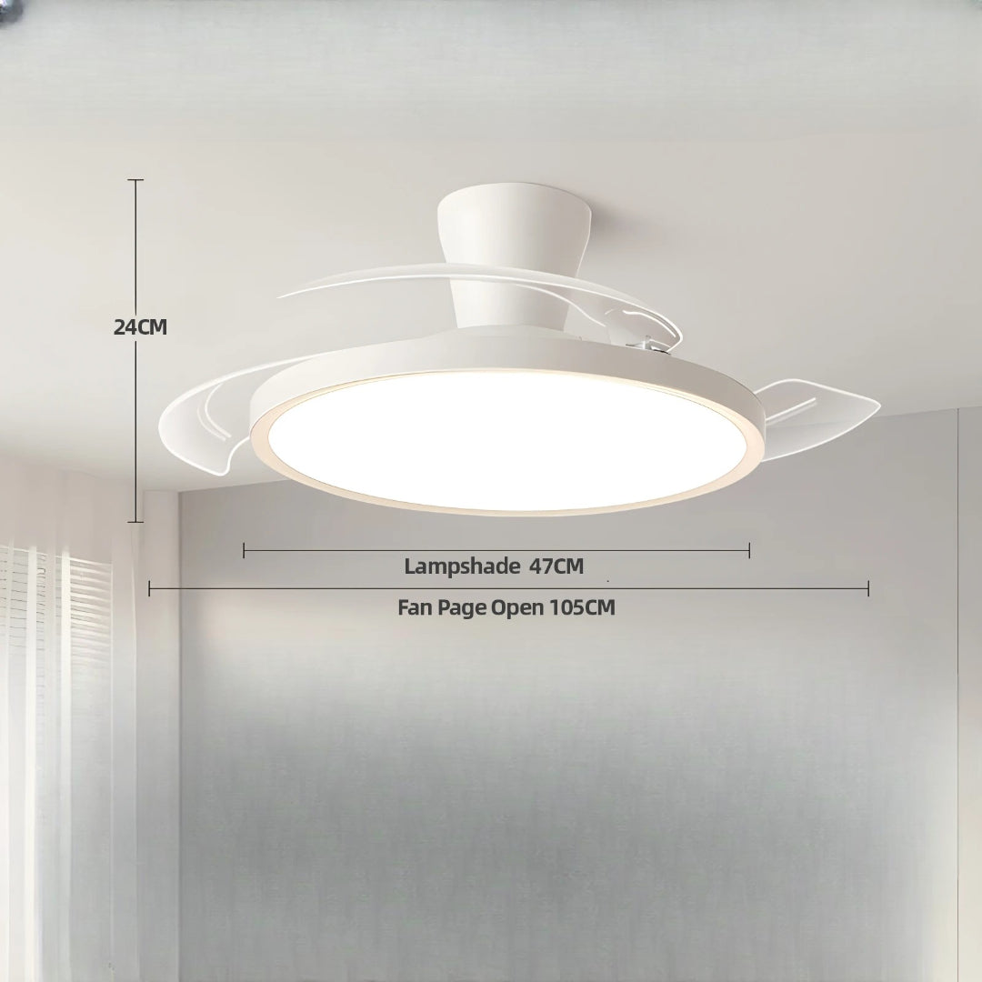 Moderner LED-Deckenventilator