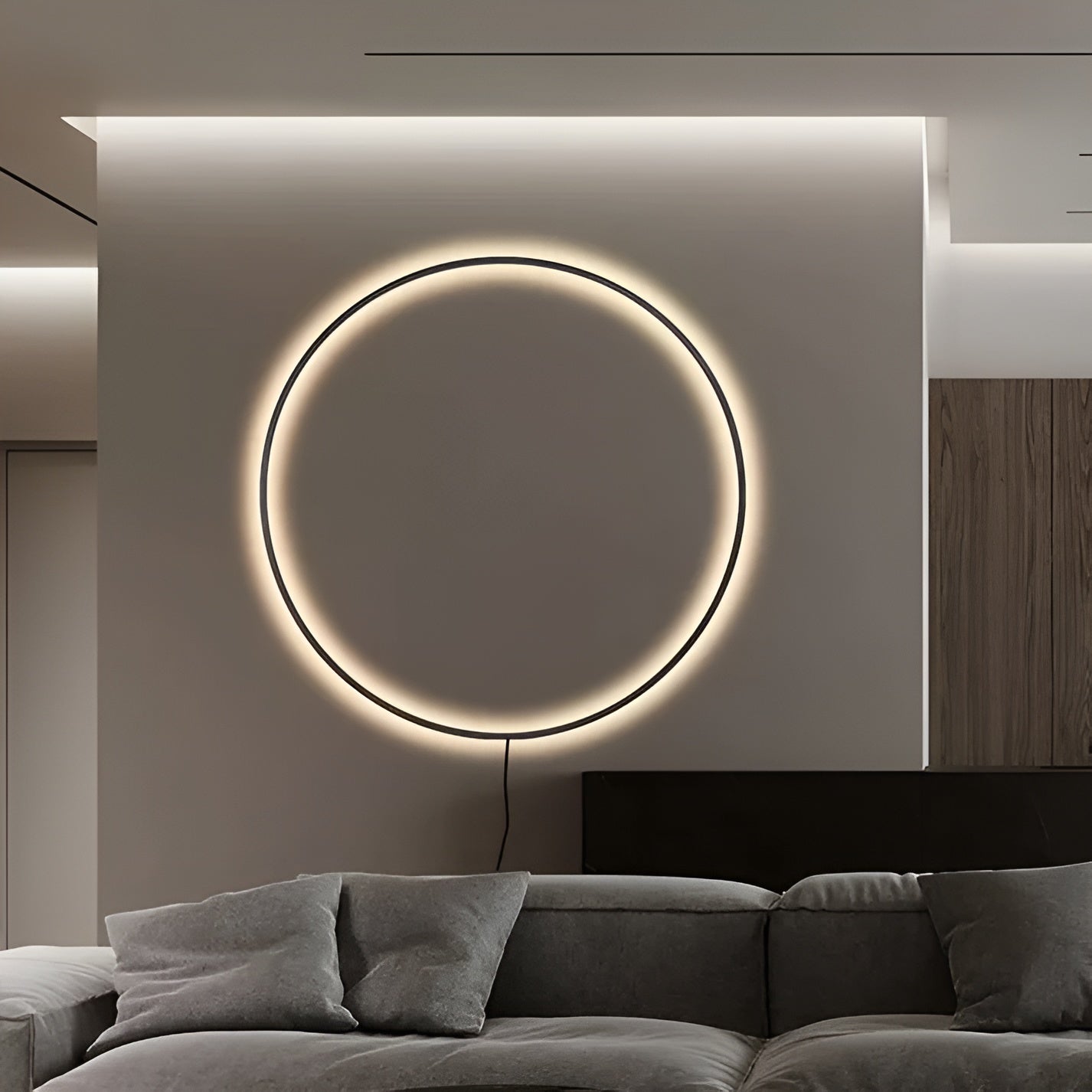 Applique murale LED ronde minimaliste 