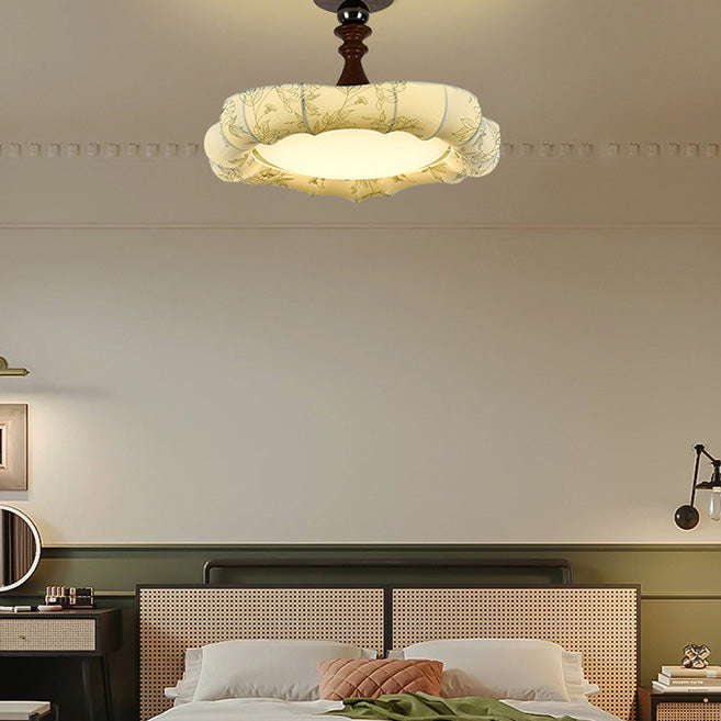 Romantische LED-Stoffleuchte für Schlafzimmer
