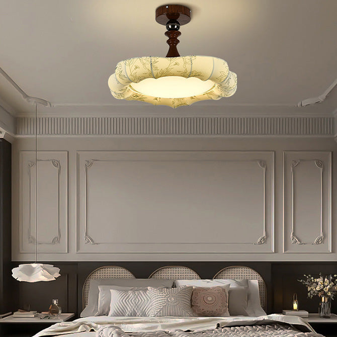 Romantische LED-Stoffleuchte für Schlafzimmer