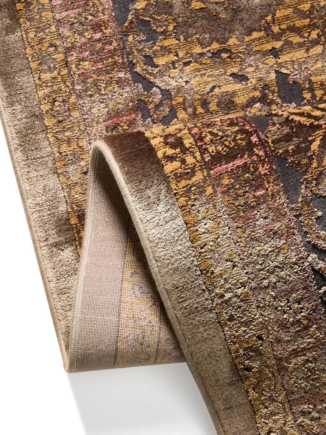 Blauer Vintage Teppich orientalisch modern Wohnzimmer Teppich elegant