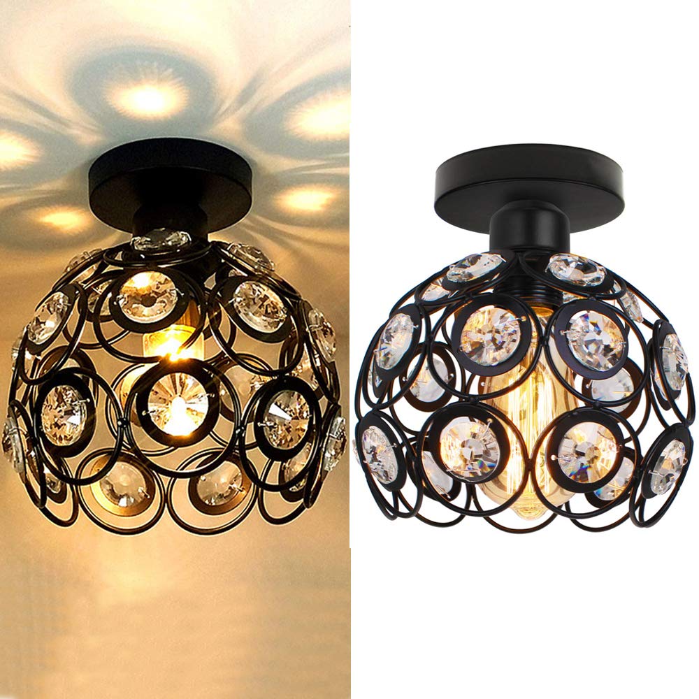 Gouden luxe halplafondlamp