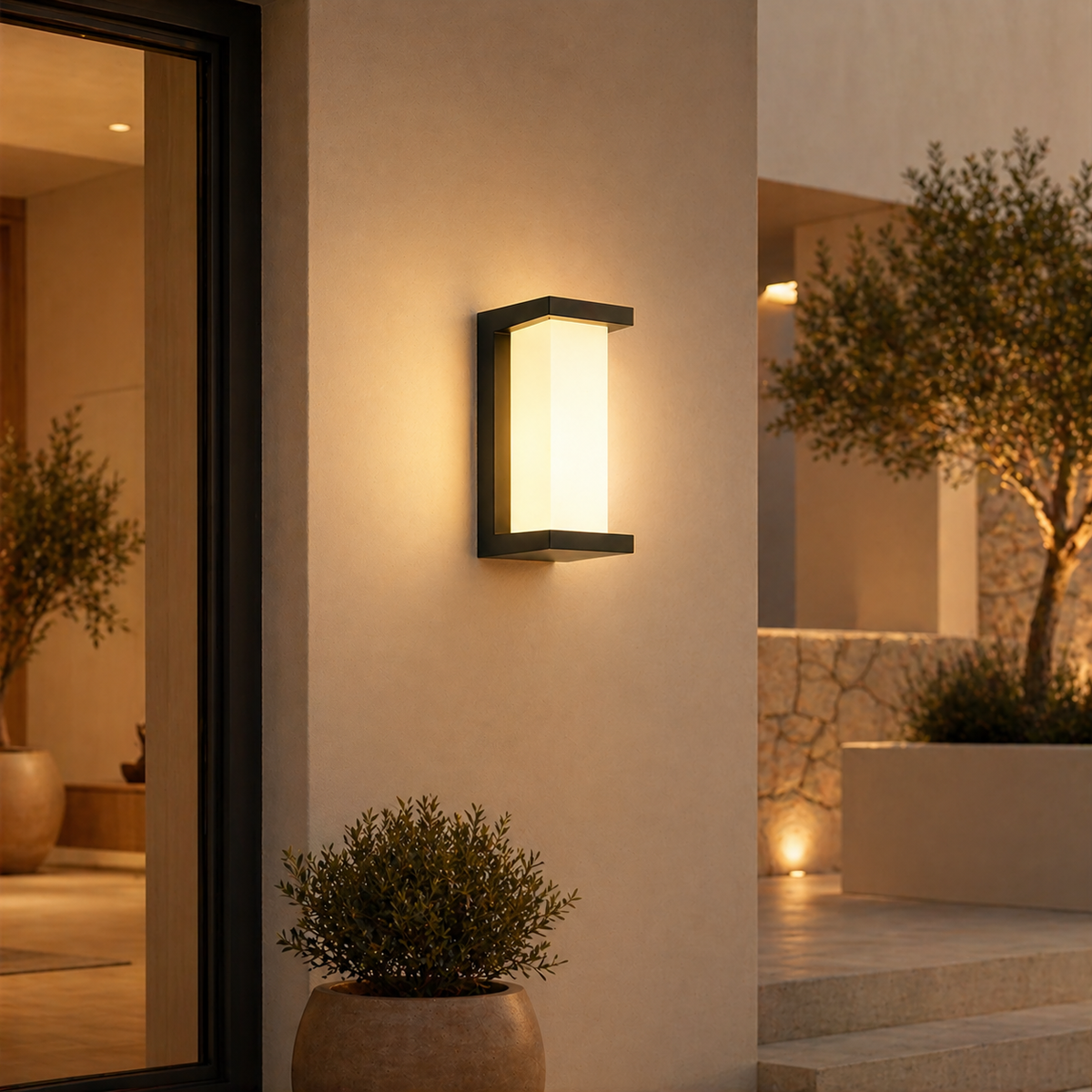 Avelis Moderne Aluminium-LED-Außenwandleuchte
