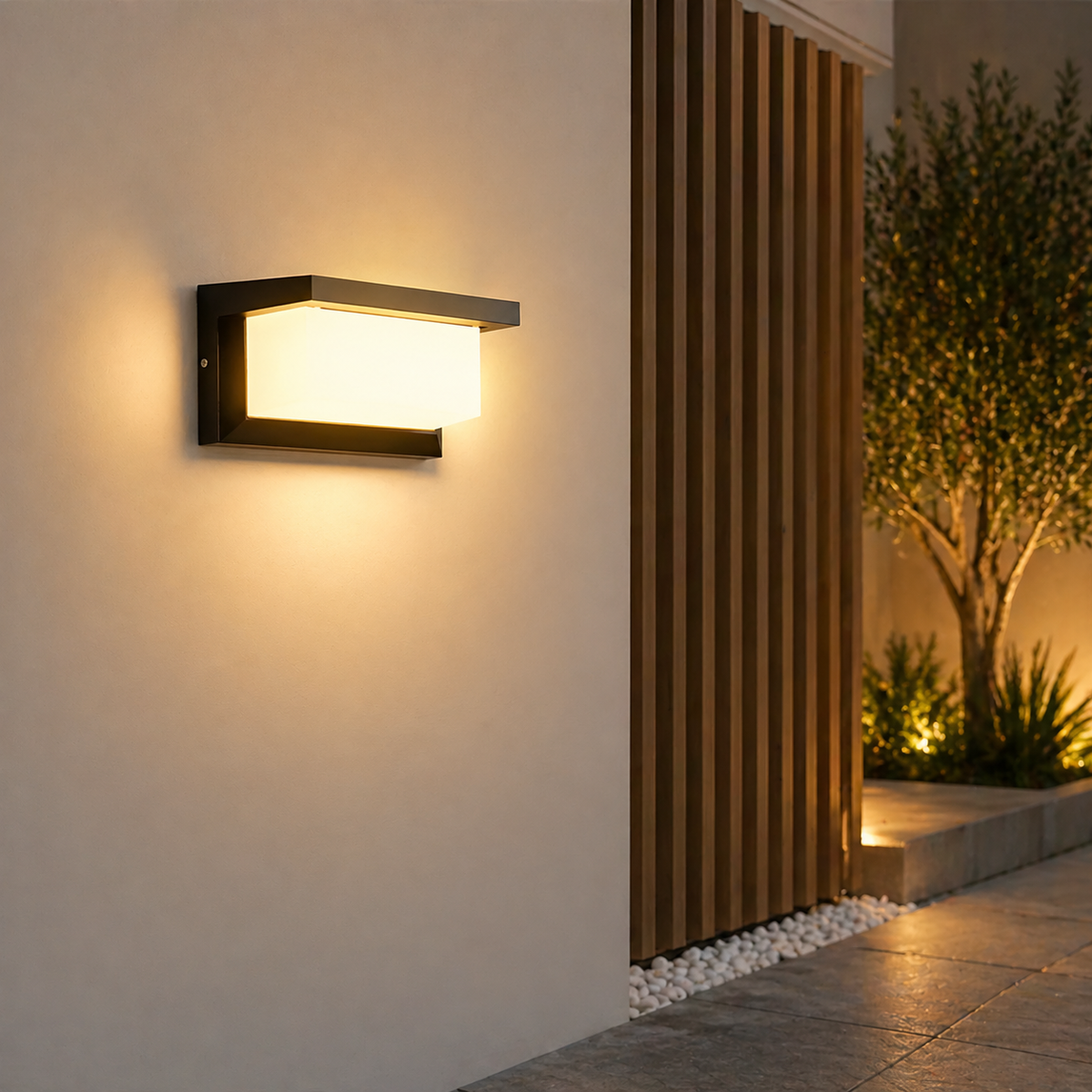 Avelis Moderne Aluminium-LED-Außenwandleuchte