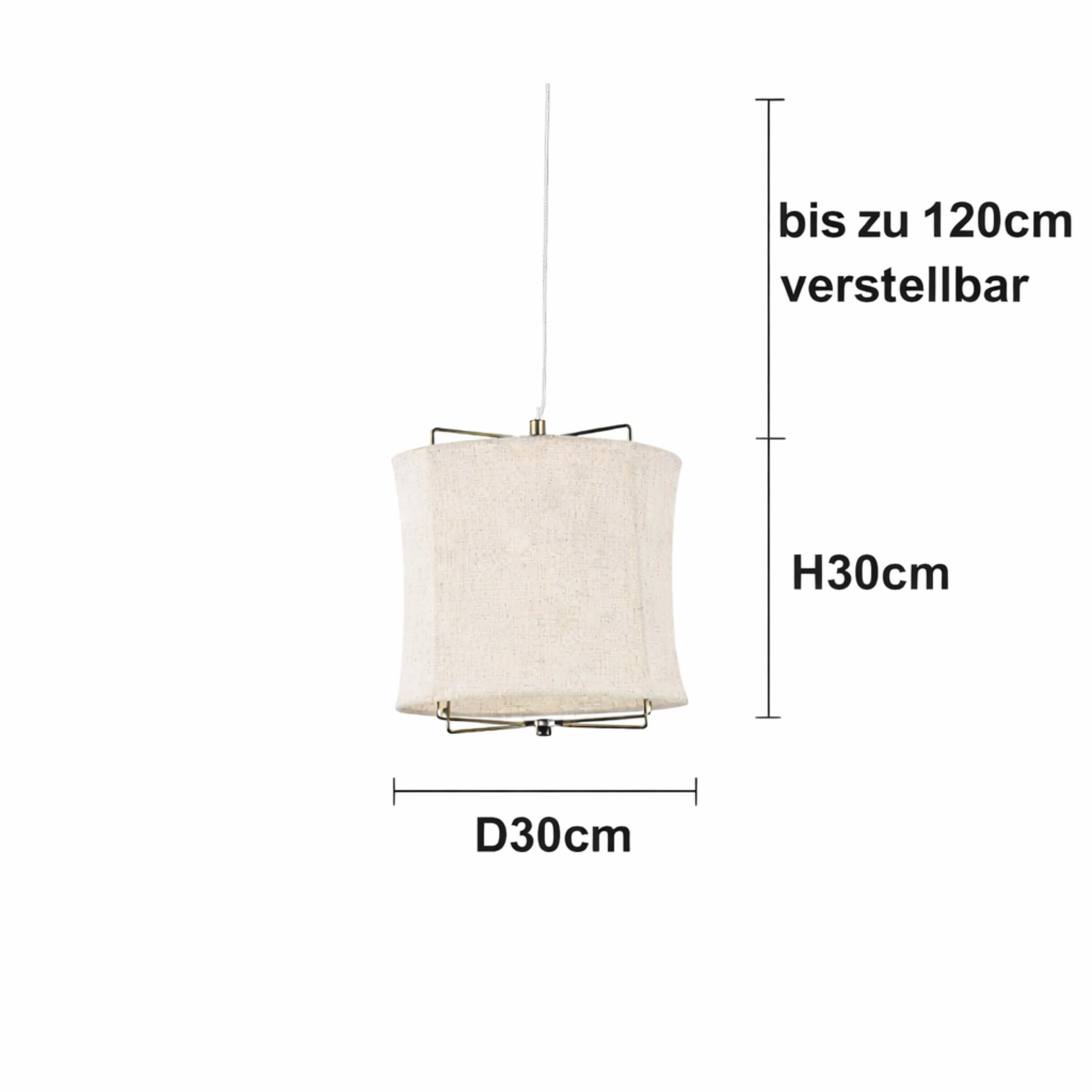 Aster Maison | Wabi Sabi stoff pendelleuchte - lang