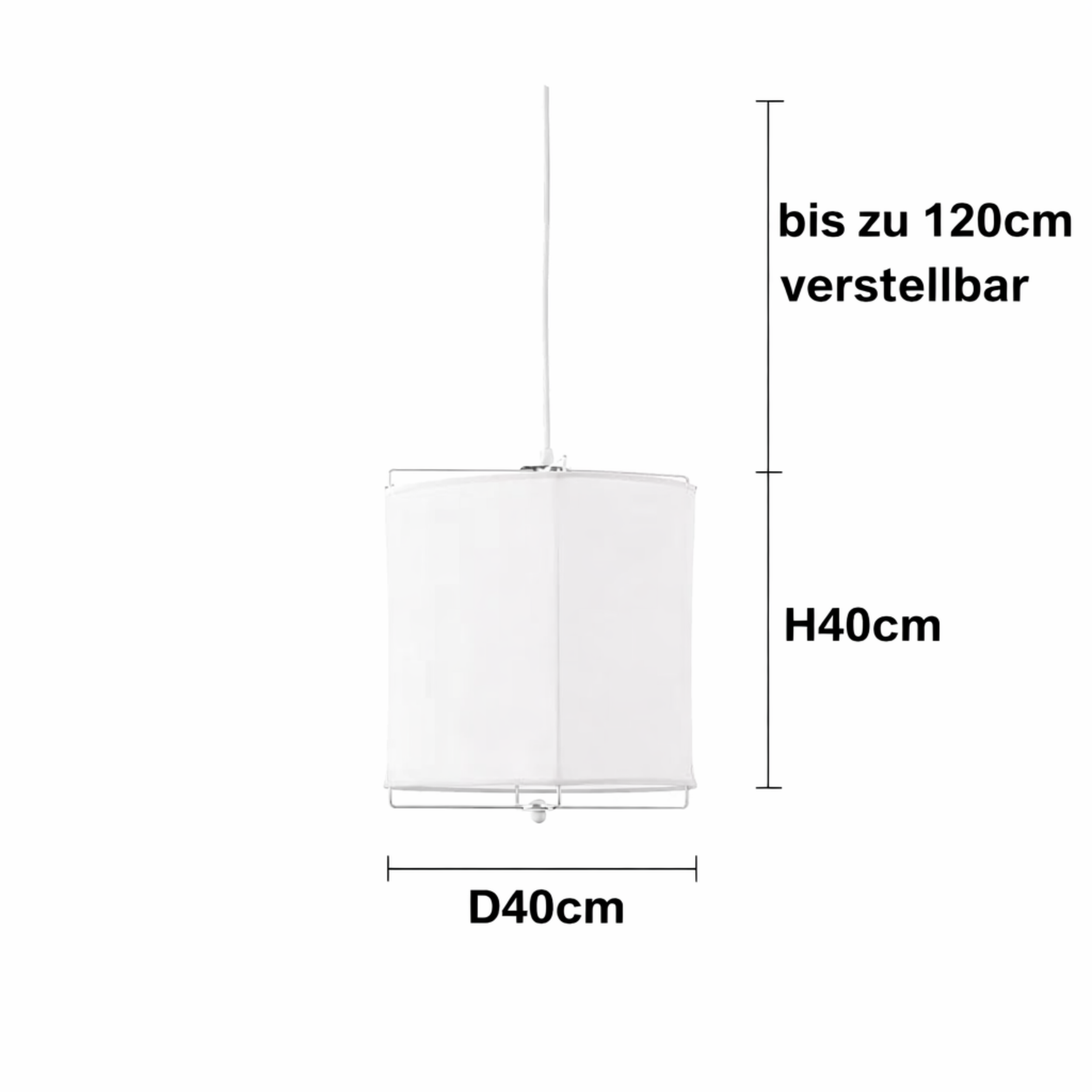 Aster Maison | Wabi Sabi stoff pendelleuchte - lang