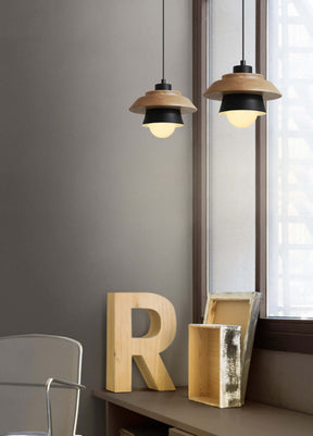 Lampe lumineuse en bois nordique