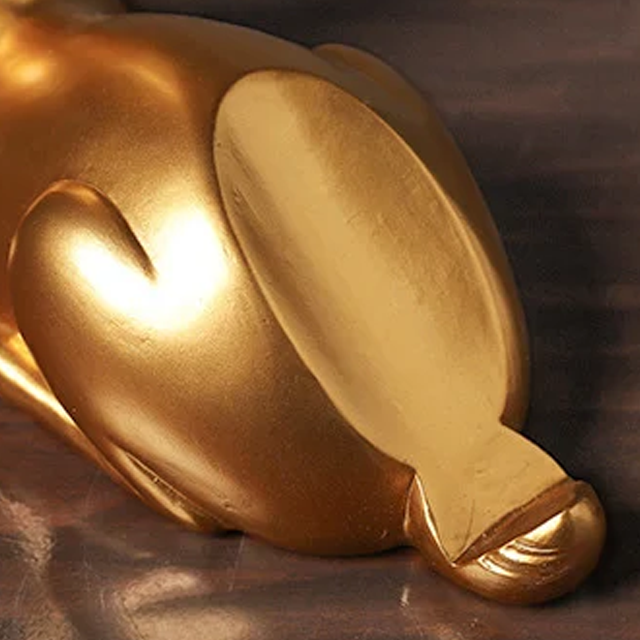 Goldenes Weinregal Hirsch dekorativ modernes Wohn Design