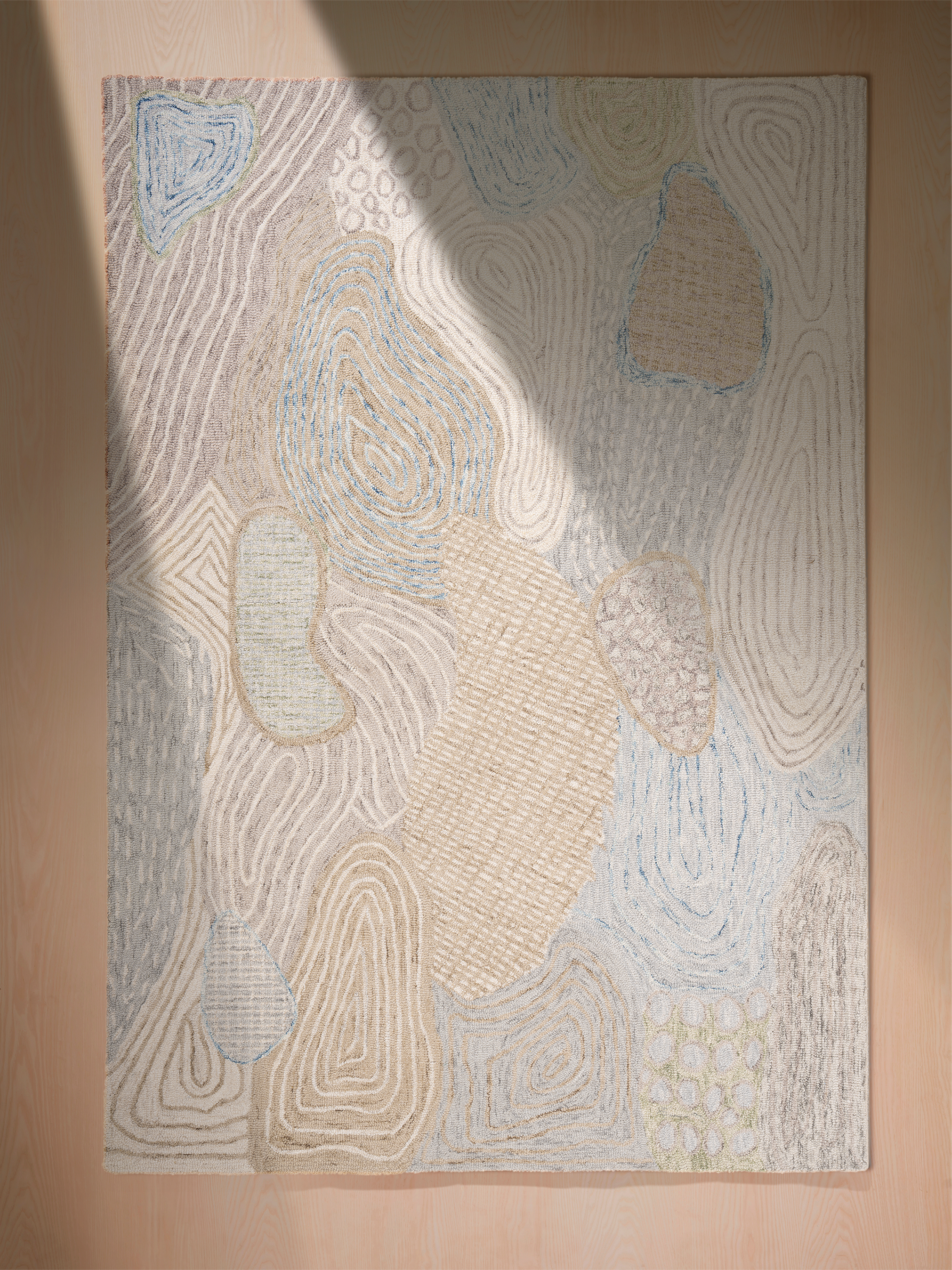 Eleganter Design Wollteppich