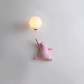 Kinderkamer LED wandlamp in beerdesign