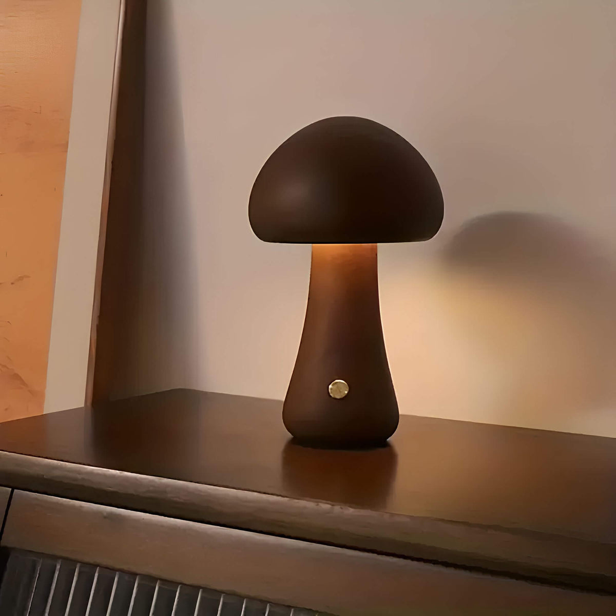 Charmante lampe champignon sans fil pour un éclairage créatif