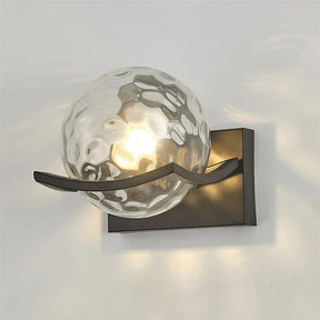 LED-wandlamp van glas