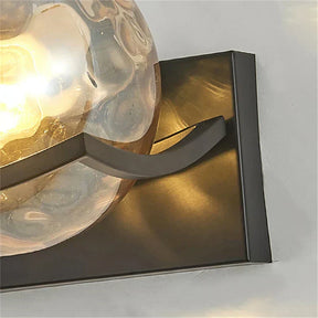 LED-wandlamp van glas