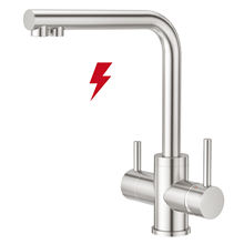 Aquerva Moderne  Dreiwege-Küchenarmatur aus Edelstahl 304