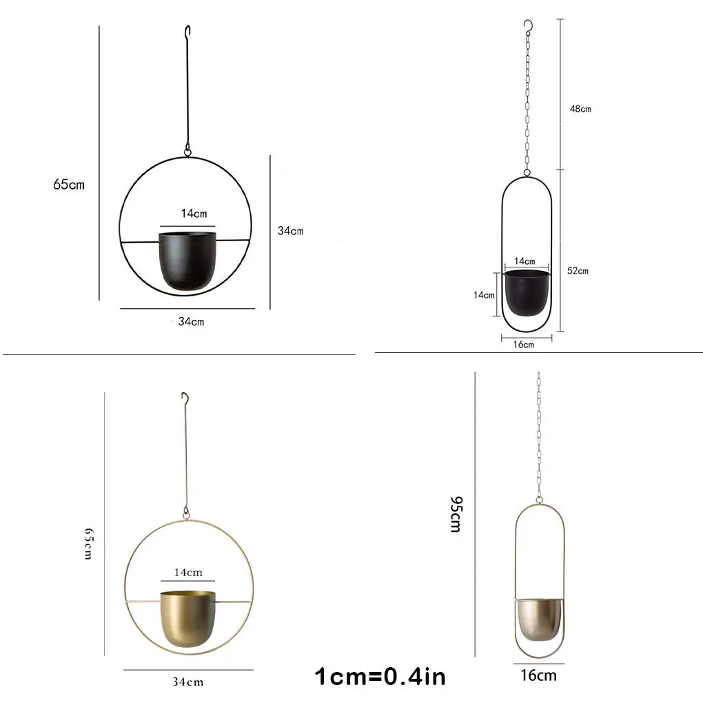 Minimalistischer Hänge-Blumentopf – Klassisch & Modern-Aster Selection