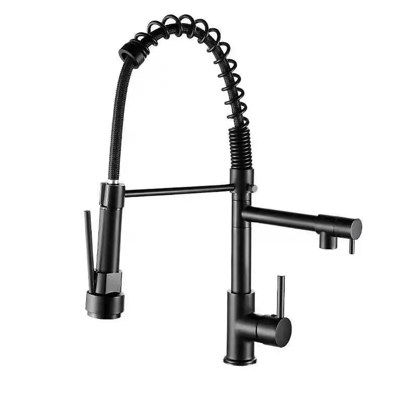 Moderne Küchenarmatur von Varello aus Edelstahl mit Ausziehbrause