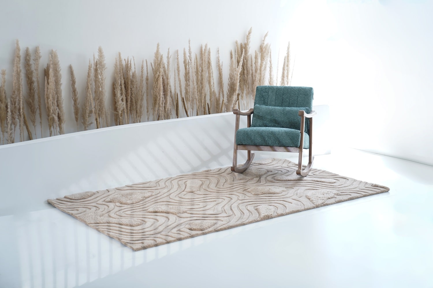 Großer Wollteppich 200x300 240x340 300x400 für Wohnzimmer und Schlafzimmer