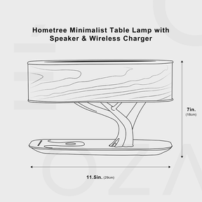 Minimalistische tafellamp met speaker 