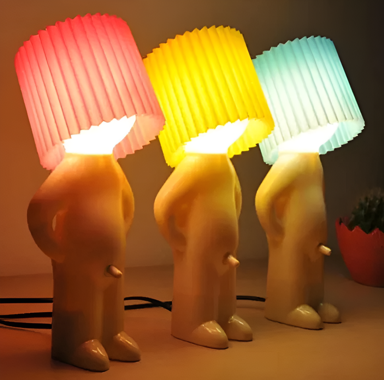 Lampe de table LED créative Shy Boy