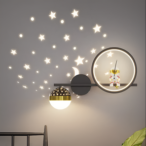 LED wandlamp sterrenhemel astronaut