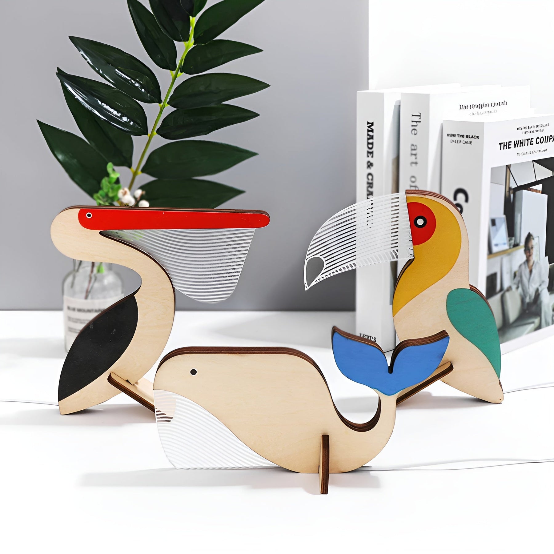 Lampe de table LED Animal en bois