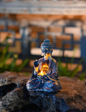 Solar Buddha Gartenfigur