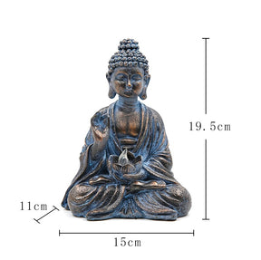 Solar Buddha Gartenfigur