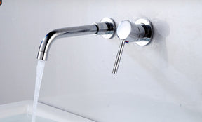 Wall-mounted cold water faucet