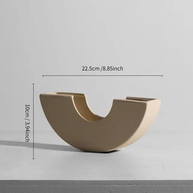 Elegante Keramikvase im minimalistischen Design