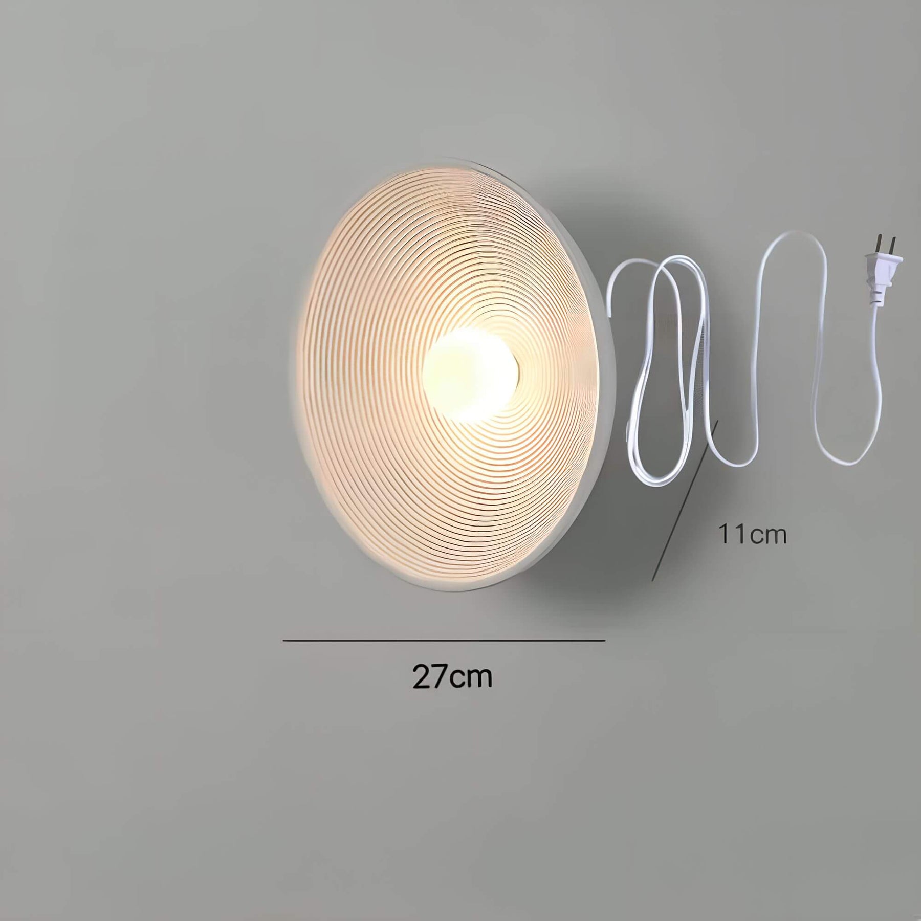 Bamboe Zen light wandlamp in een minimalistisch design