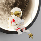 LED-Wandleuchte mit Astronaut-Motiv