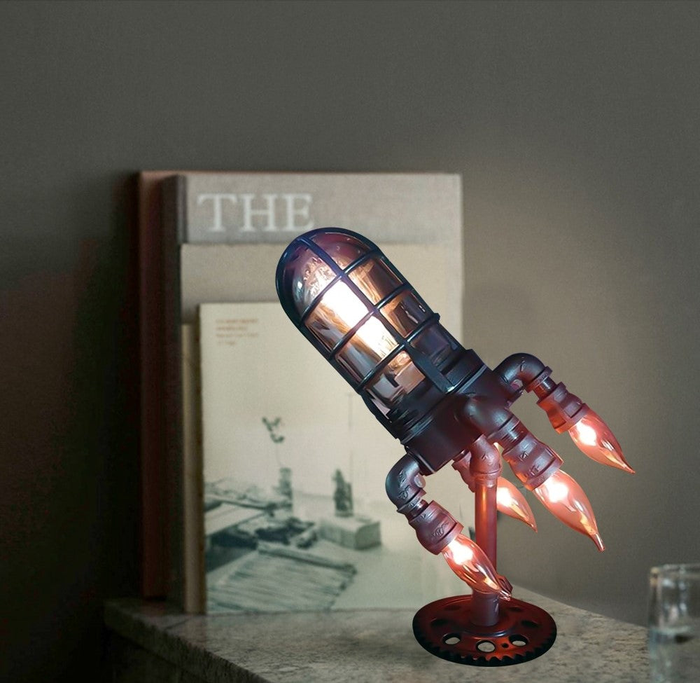 Industrielle Retro-Raketenlampe