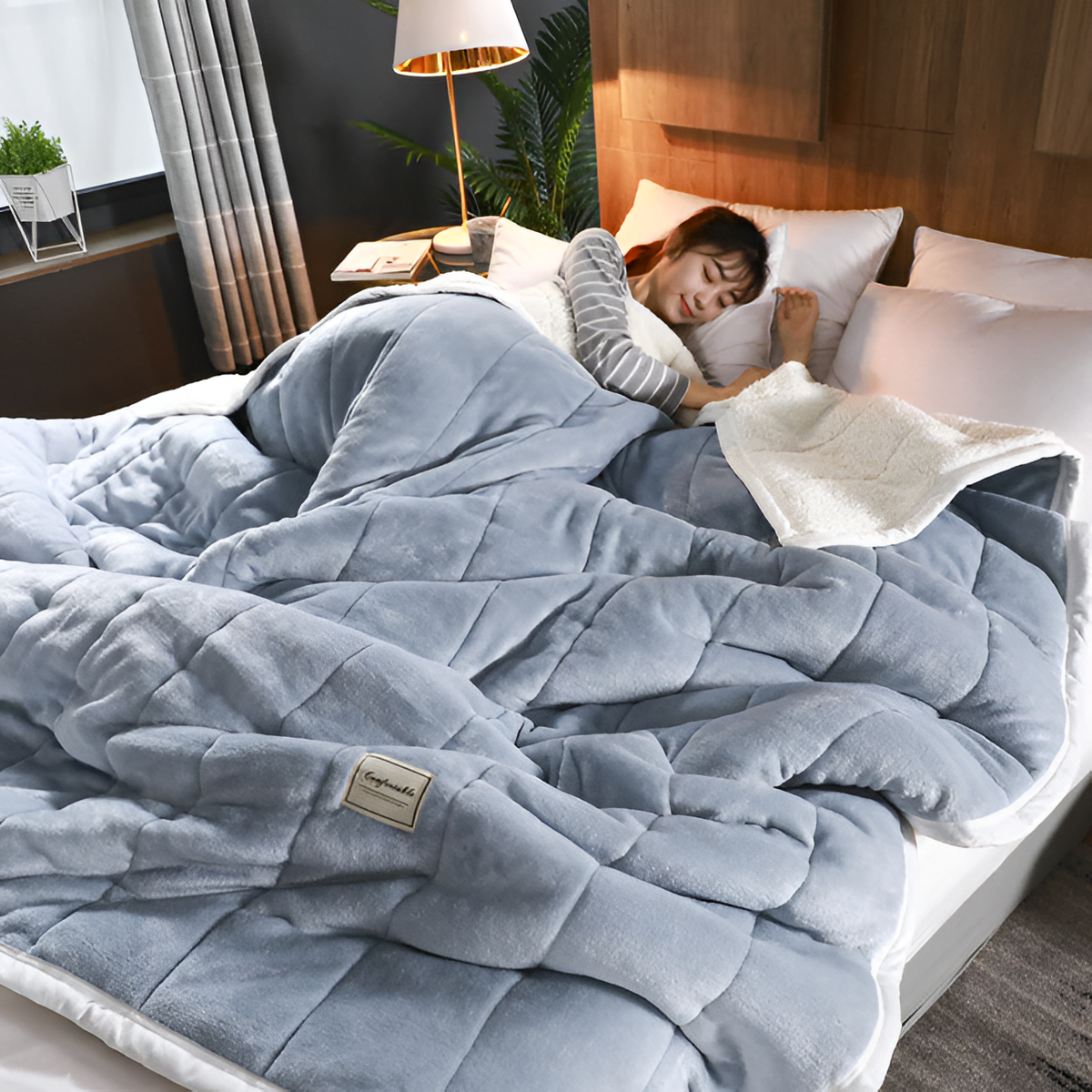Cozy Sherpa blanket
