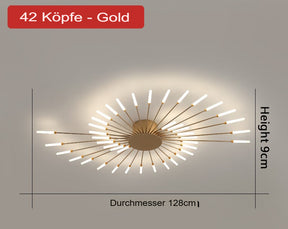 Stylish LED rod hanging lamp