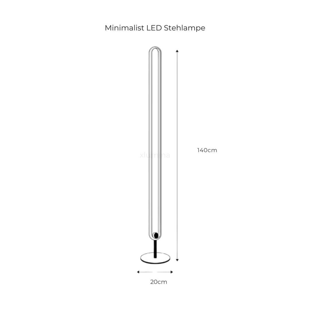 Minimalistischer LED-Stehleuchter für modernes Ambiente