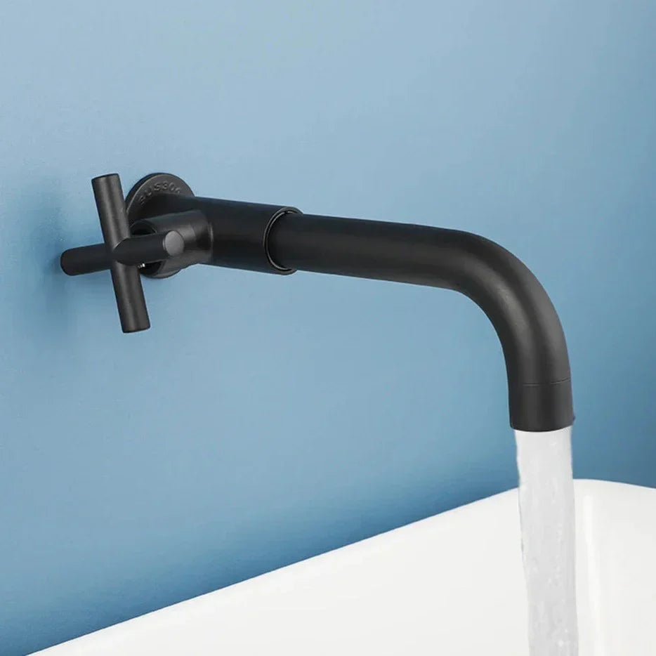 Wall-mounted waterfall faucet