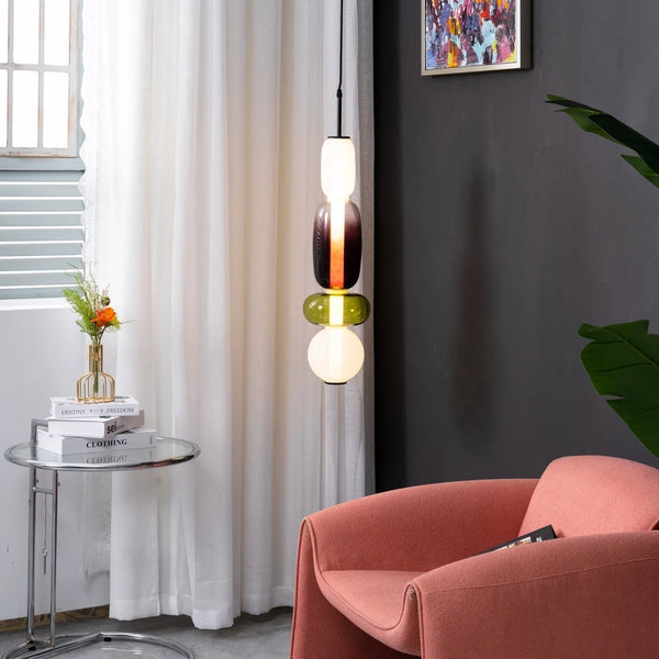 nordische glas pendelleuchte moderne design hängelampe esstisch wohnzimmer interior lighting
