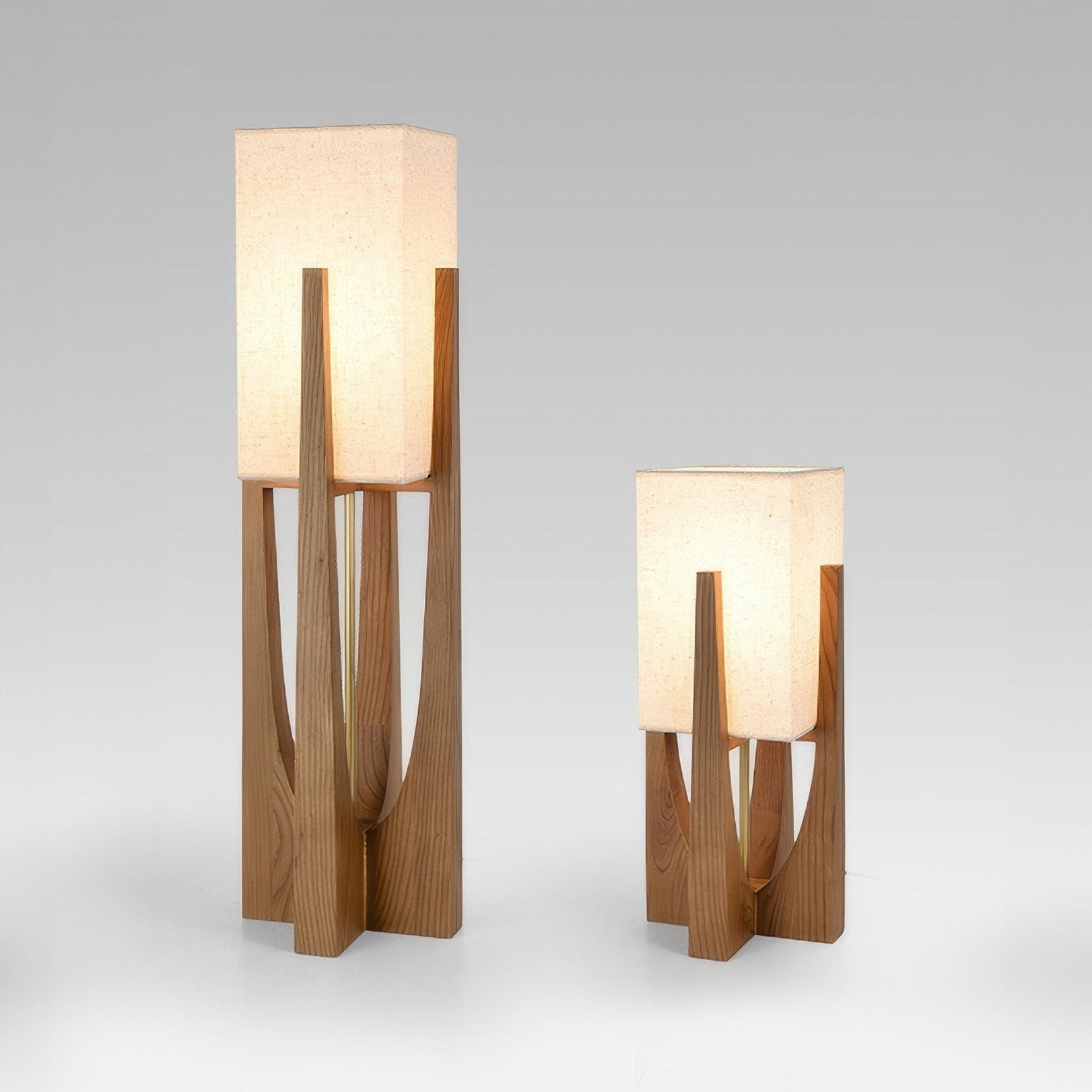 Japanische Design Stehlampe Holz