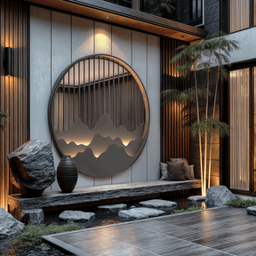Elegant LED outdoor wall light